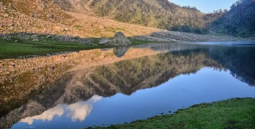 Kareri Lake Serene Beauty Amidst the Himalayas