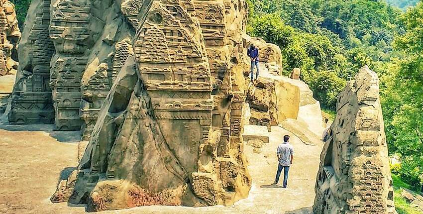 Masroor Rock Cut Temple Indo-Aryan styles