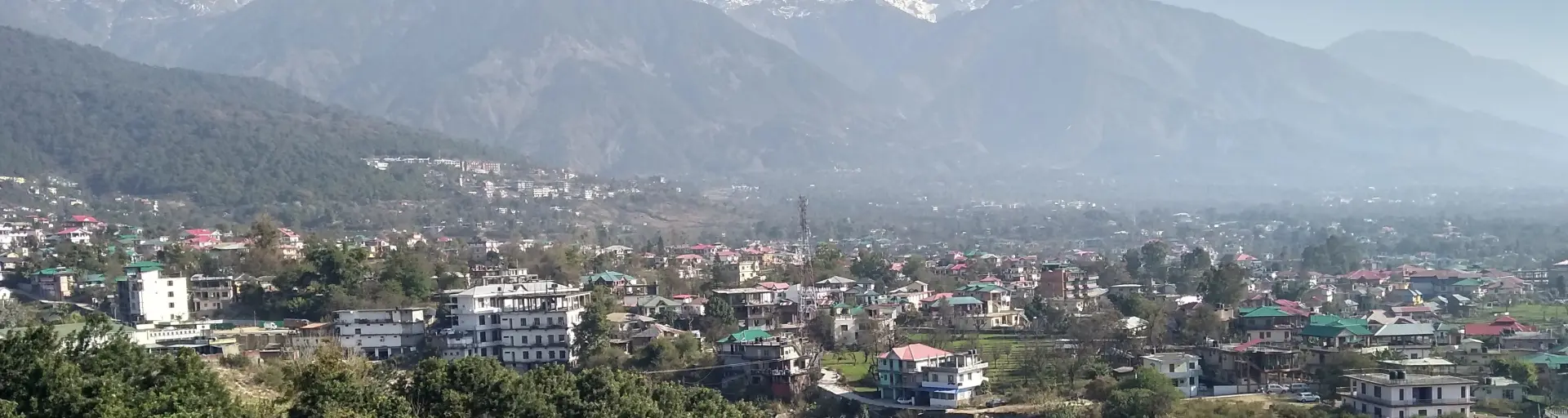 Beautiful View Of Dharamshala & McLeodganj