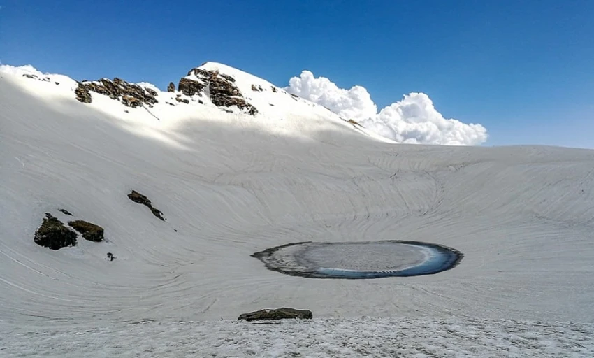 Bhrigu Lake in Winter