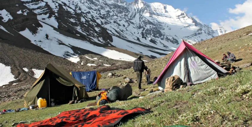 Camping during Kinnaur Kailash Yatra
