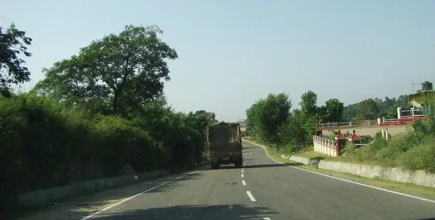 Delhi to Dharamshala highway