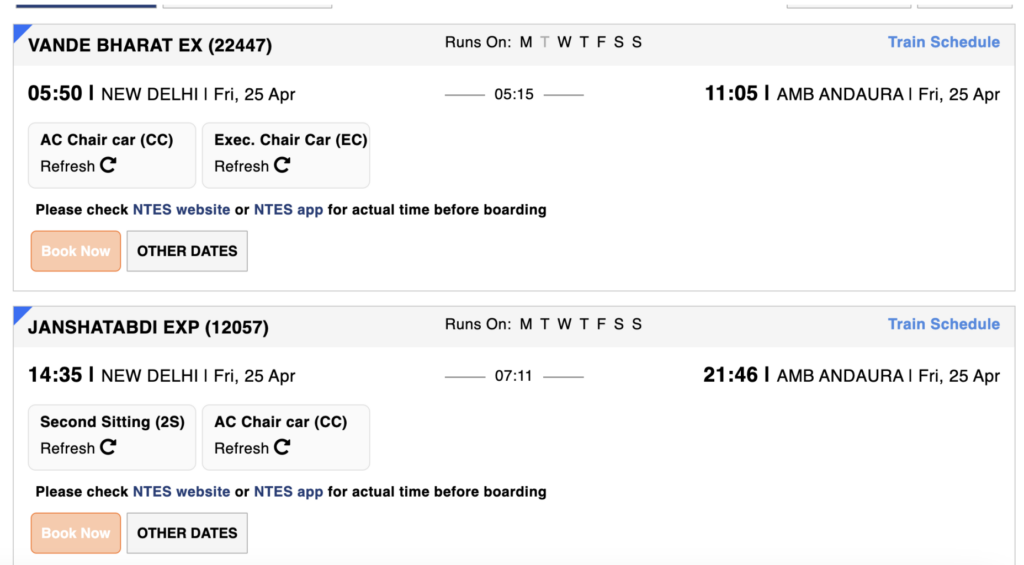 Delhi to Dharamshala – How To Reach by Bus, Air or Train, Weather Status, Distance and More 5 New Delhi to Amb Andaura Train 1855x1024 1