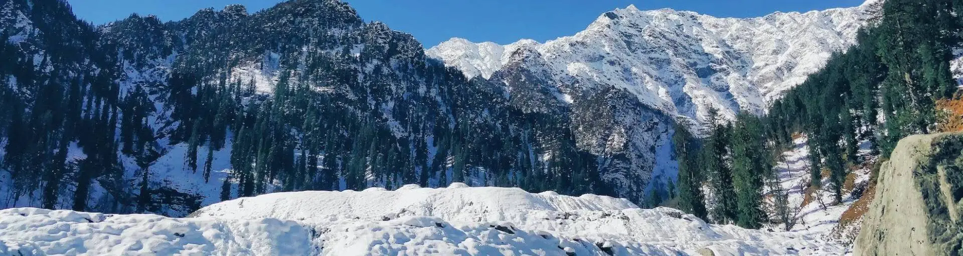 Beautiful View of Himachal In Winter
