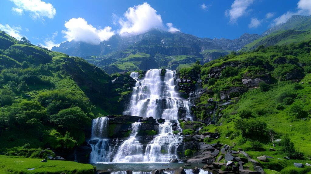 Waterfalls in Himachal Pradesh 2 Waterfall near Lahaul